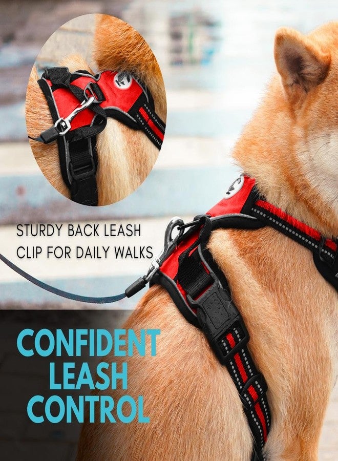 زيجي سترة زيغي بيت للكلاب قابلة للتعديل مصنوعة من النايلون الشبكي مع مشابك للرباط (أحمر، مقاس كبير جدًا) - Image 3